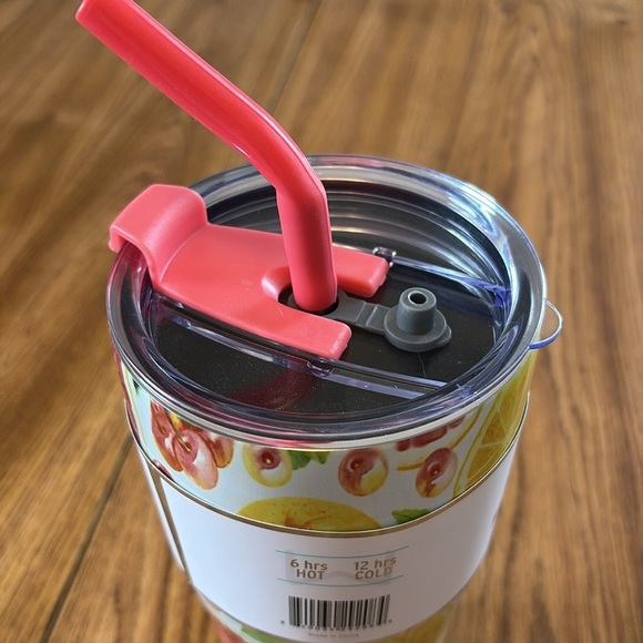 Wellness Double Wall Stainless Steel Tumbler - Fruit Design - Picture 2 of 2